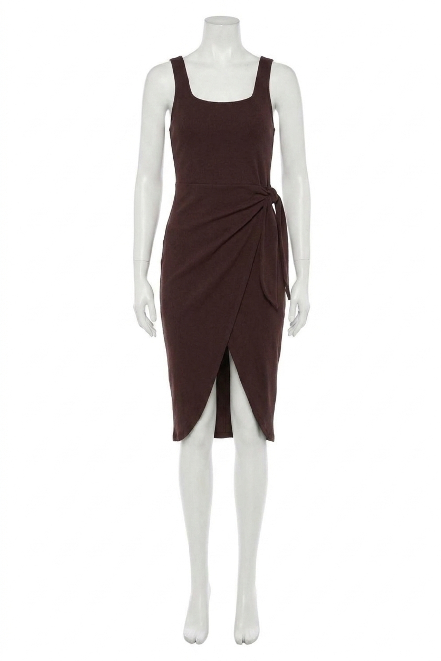NEW BISHOP + YOUNG the power of purple shawna dress in bordeaux